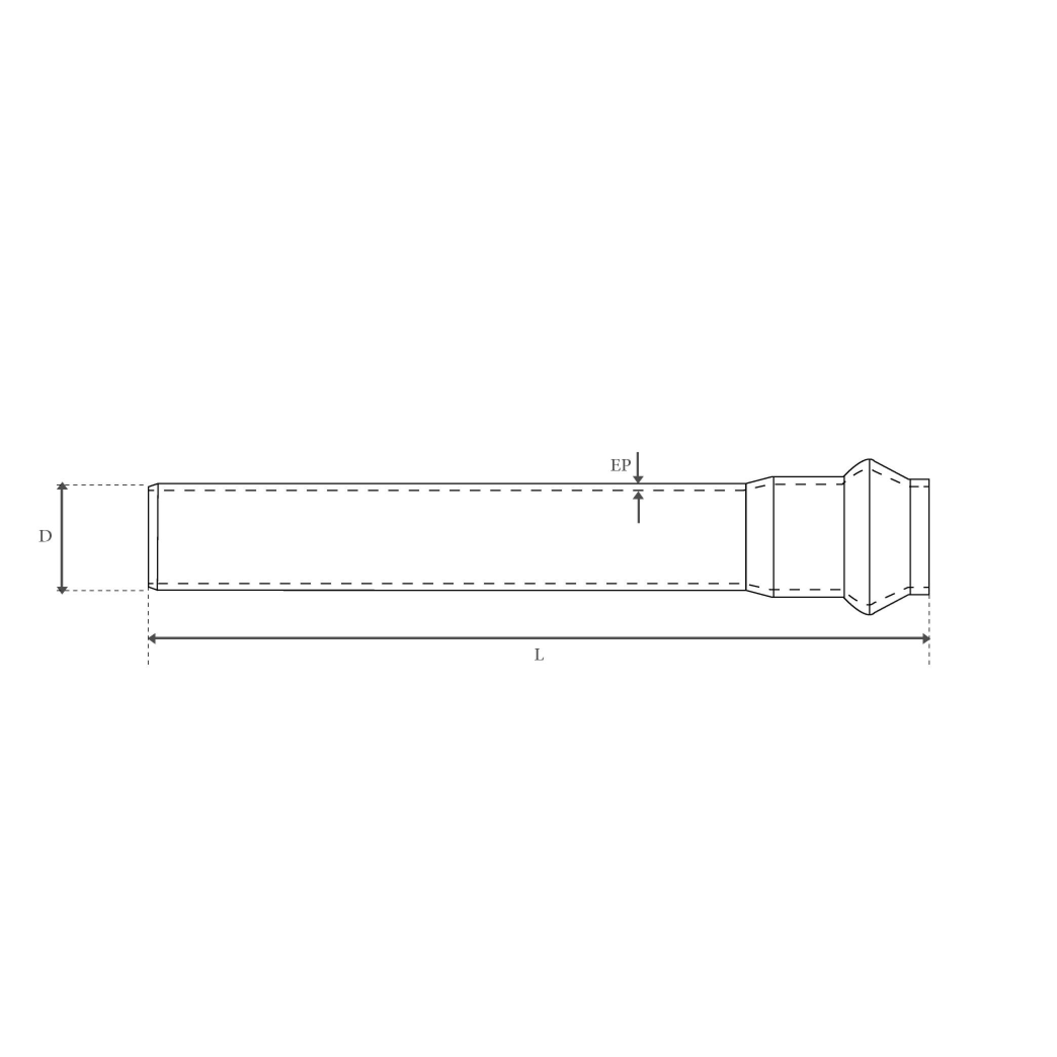 TUBES A JOINT PVC PRESSION "PN6"